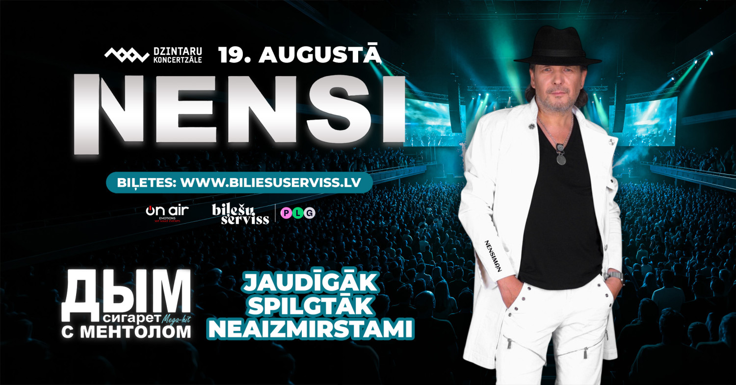 Leģendārā grupa NENSI atgriežas Latvijā!
